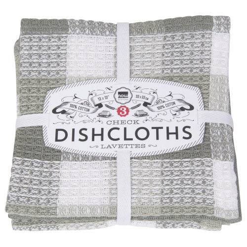 Checkered Dish Cloth - Set of 3