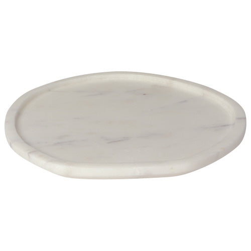 Now Designs White Marble Atlas Plate 6.5